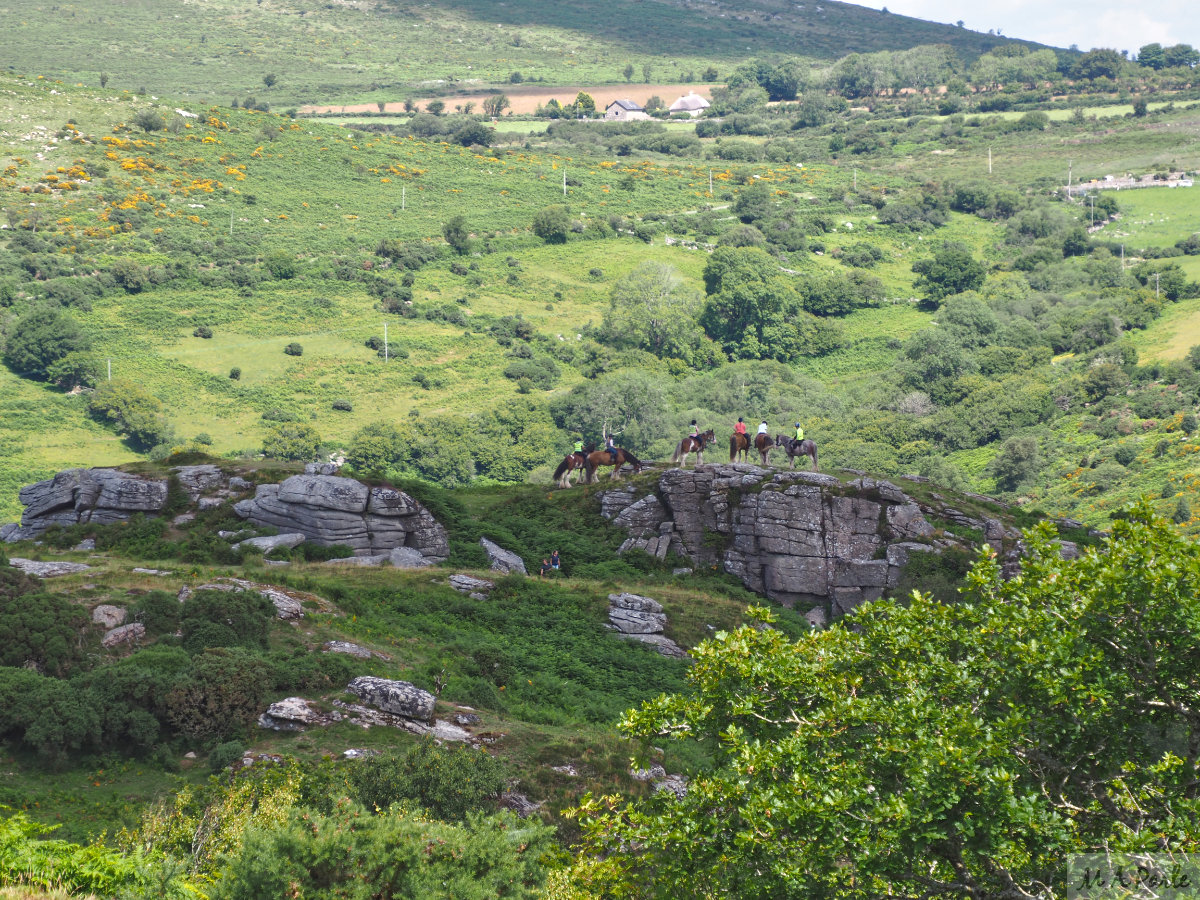 Riders take another break at the northern end of Bench Tor
